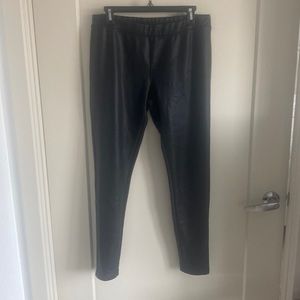 Express faux leather leggings